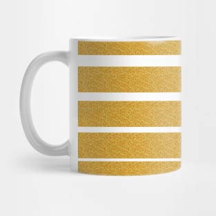 Gold Foil Stripes on White iPhone Wallet Mug